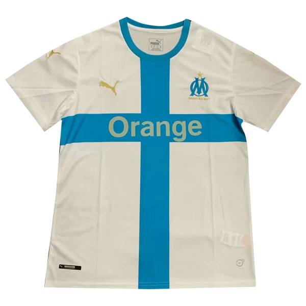 Camiseta Marsella Concepto 2019/20 Blanco Azul